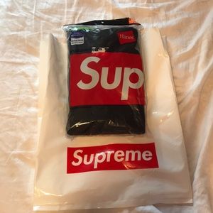 Supreme 3 pack Hanes tees